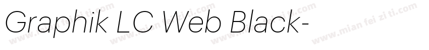 Graphik LC Web Black字体转换